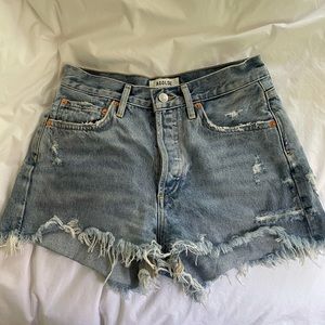 agolde Parker loose fit cutoff shorts